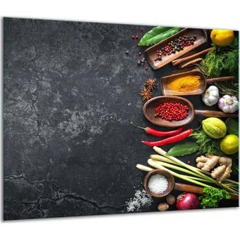 Obraz SKLENĚNÁ OCHRANNÁ DESKA NA SPORÁK 60x52 KOŘENÍ