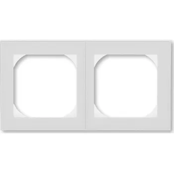 vypínač a zásuvka Rámeček dvojnásobný, s otvorem 55×55 ABB Levit 3901H-A05520 16 šedá / bílá