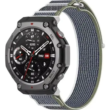 Ostatní příslušenství k chytrým hodinkám eses Nylonový řemínek pro Amazfit T-Rex 3 - Zeleno šedý