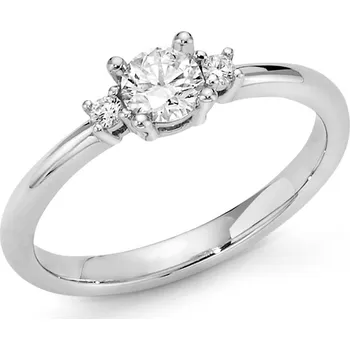 Prsten Prsten z bílého zlata s diamanty LID3429