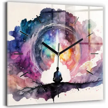 Hodiny Nástěnné hodiny Wallfluent růžové 30 cm