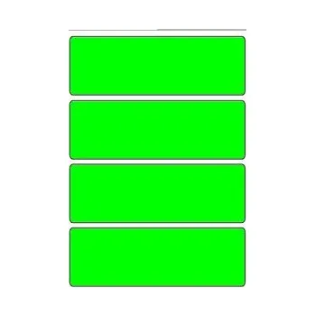 Samolepící etiketa Samolepicí etikety 99 x 33 mm, A6 (10 ks) reflexní zelené