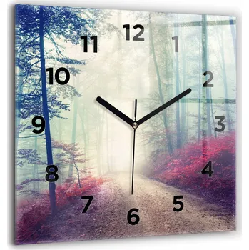 Hodiny Nástěnné hodiny Wallfluent hnědé 60 cm