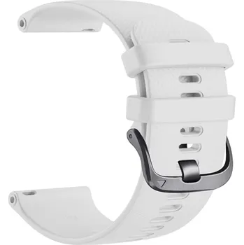 Řemínek na hodinky Silikonový řemínek Ricardo 20mm (pro Garmin Venu, Venu Sq, Venu Sq 2, Venu 2 plus aj.), bílý, Quick Release, prodloužená délka