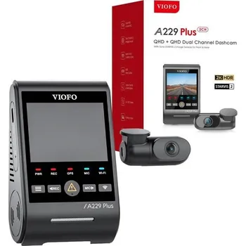Kamera do auta Viofo A229 PLUS 2CH 2K + 2K WiFi, GPS + Doprava ZDARMA
