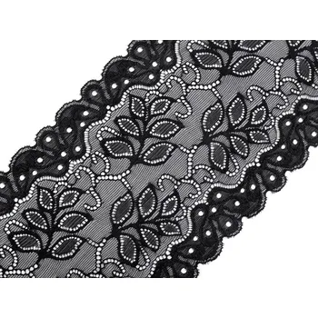 Galanterie Elastická krajka / vsadka / běhoun šíře 16 cm