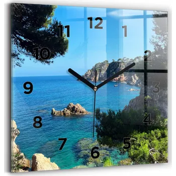 Hodiny Nástěnné hodiny Wallfluent modré 30 cm