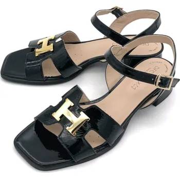 Dámské sandále DFC RELAX Dámské kožené sandály EL-21018-03 Relax DFC černá Barva: černá, Velikost: 36