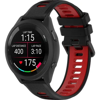Řemínek na hodinky Enem Běžecký rychloupínací řemínek 20mm - Černo/Červený IR-AWGW-0470