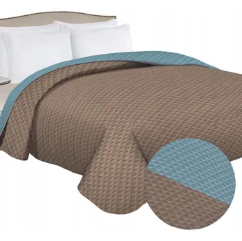 Přehoz na lůžko Přehoz na postel DOMAREX polyester 220 cm x 240 cm hnědý