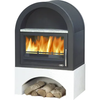 Krbová kamna ABX, spol. s.r.o. ABX Grunt I. krbová kamna 10-22kW, černý plech