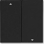 Kryt vypínače žaluziového kolébkového ABB Levit M 3559H-A00662 63 onyx / kouřová černá