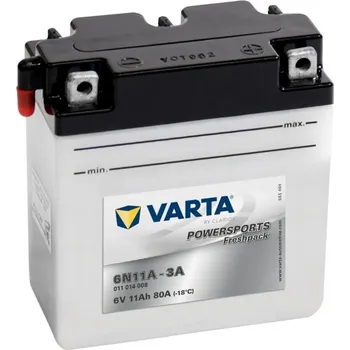 Motobaterie Varta – Powersports Freshpack – Motobaterie Varta Powersports Freshpack 6V 6N11A-3A 11Ah – 6V11Ah80A