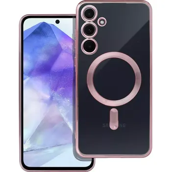 Pouzdro na mobilní telefon Pouzdro ELECTRO MAG COVER kompatibilní s MagSafe pro SAMSUNG A55 rose gold