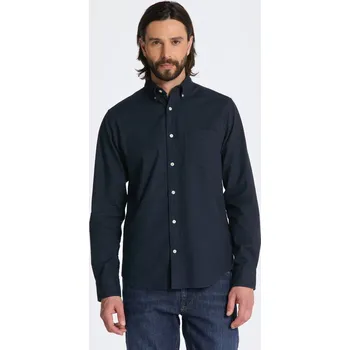 Pánská košile KOŠILE GANT REG FLANNEL MELANGE SHIRT MARINE