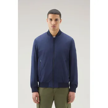 Pánský bomber BUNDA WOOLRICH MATT STRETCH BOMBER MARITIME BLUE