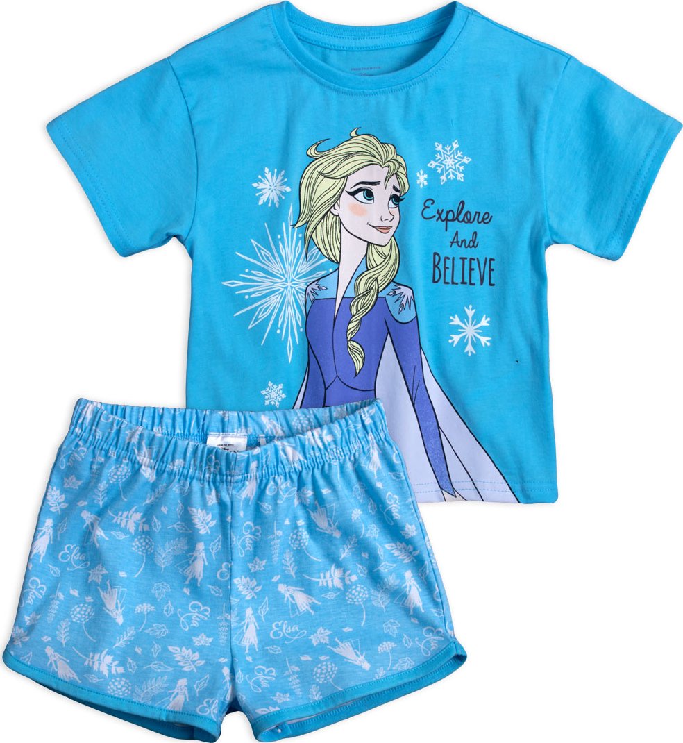 Dívčí pyžamo DISNEY FROZEN BELIEVE modré Velikost: 98