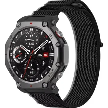 Ostatní příslušenství k chytrým hodinkám eses Nylonový řemínek pro Xiaomi Amazfit T-Rex 3 - Šedo černý