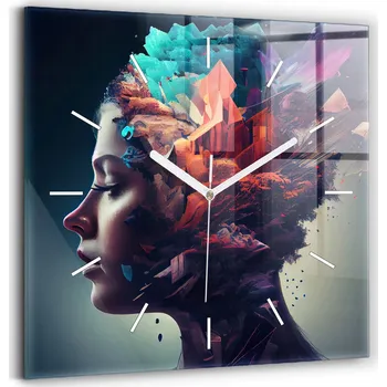 Hodiny Nástěnné hodiny Wallfluent modré 30 cm