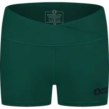 Dámské kalhoty Dámské fitness šortky NORDBLANC NBSPL8038 ZELENÁ 36