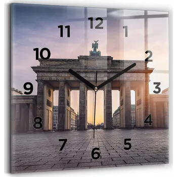 Hodiny Nástěnné hodiny Wallfluent černé 30 cm