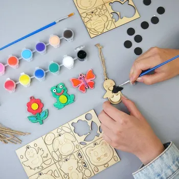 Výtvarná sada Vyrob si magnetky - dřevěná zvířátka