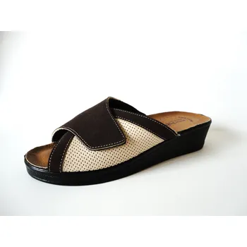 Dámská zdravotní obuv Dámský pantofel GO-160/I Barva: hnědo-béžová, Velikost EU: 41