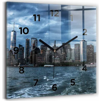 Hodiny Nástěnné hodiny Wallfluent černé 30 cm