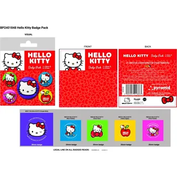 Sada odznaků Hello Kitty – 5 ks