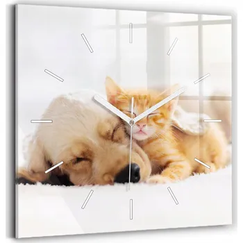 Hodiny Nástěnné hodiny Wallfluent žluté 30 cm