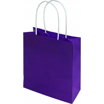 Dárková taška Sada 10 ks DÁRKOVÁ PAPÍROVÁ TAŠKA 180x80x220 mm TMAVĚ MODRÁ PREMIUM