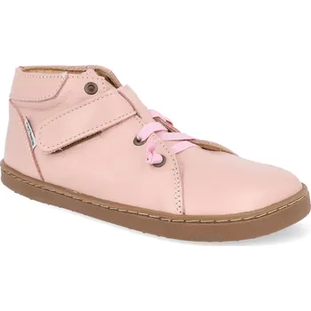 Dětská sportovní obuv Barefoot dětské kotníkové boty Pegres - BF52 0.1 růžové Velikost: 25