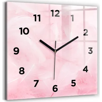 Hodiny Nástěnné hodiny Wallfluent růžové 30 cm