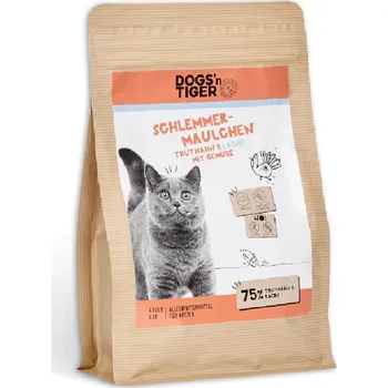 Krmivo pro kočku 10kg Dogs'n Tiger Cat Adult Schlemmermäulchen ryba a krocan granule pro kočky