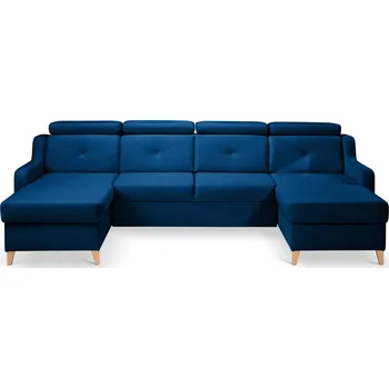 Sedací souprava Rozkládací rohová sedačka MAMBO U modrá