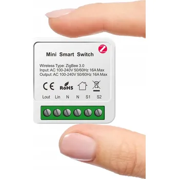 vypínač ZigBee ovladač osvětlení, modul do instalační krabice pro zásuvky, 16A, 1 kanál, TUYA
