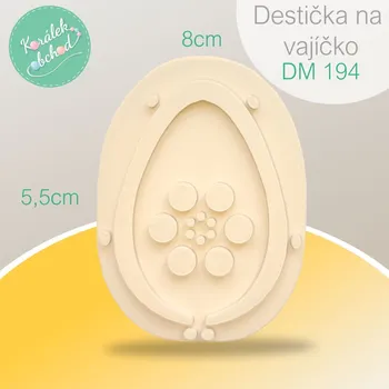 Destička (šablona) na výrobu drátěného vajíčka DM 194. Rozměr destičky 6x9cm. Materiál plast.