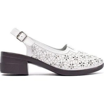 Dámské sandále Goodin Designové sandály dámské bílé na nízkém podpatku 38