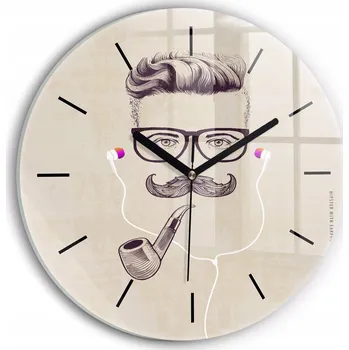 Hodiny Nástěnné hodiny Wallfluente béžové 30 cm