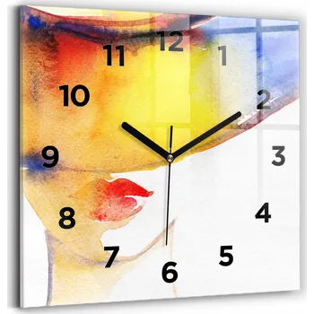 Hodiny Nástěnné hodiny Wallfluent červené 30 cm