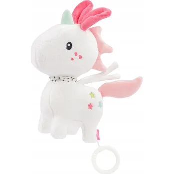 plyšák Plyšová Hračka s hrací skříňkou BabyFehn jednorožec Aiko 22 cm