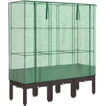 vidaXL Vyvýšený záhon ratanový vzhled…