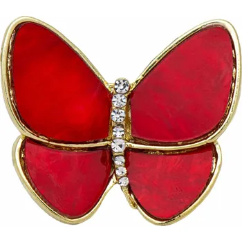 Brož Brož červený motýl 1893-3