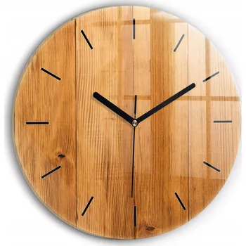 Hodiny Nástěnné hodiny Wallfluente hnědé 30 cm