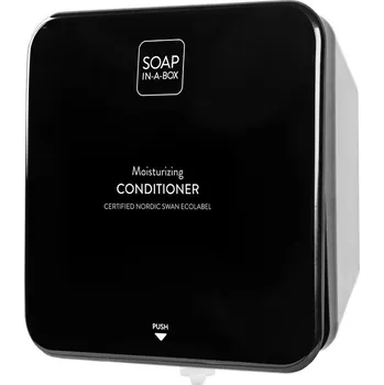 Dávkovač mýdla Lesklý černý dávkovač kondicionéru na vlasy Soap-In-A-Box