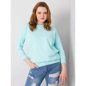 Dámská mikina Mintová dámská mikina s nápisem RV-BL-5978.06P-mint Velikost: ONE SIZE