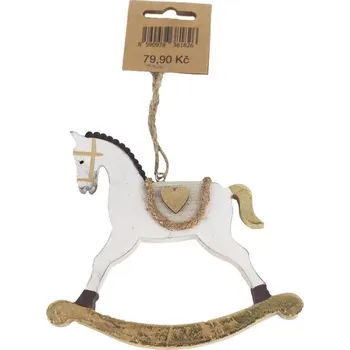 Vánoční dekorace Vánoční houpací koník k zavěšení D6685