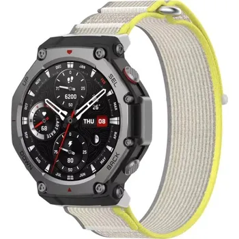 Ostatní příslušenství k chytrým hodinkám eses Nylonový řemínek pro Xiaomi Amazfit T-Rex 3 - Žluto šedý