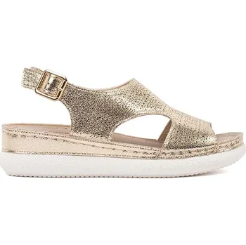 Dámské sandále Goodin Exkluzívní zlaté dámské sandály na platformě 38