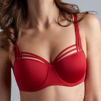 Podprsenka Marlies Dekkers - Dame de Paris podprsenka balkónová vyztužená red 75C 18140